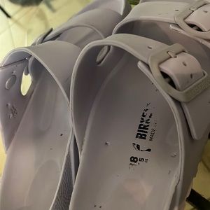 Rubber Birkenstock, lilac, size 7